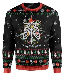 Ugly Merry X-Raymas Custom Sweater Apparel HD-TA21111907 Ugly Christmas Sweater Long Sleeve S 