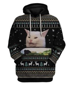 Ugly Moew Custom T-shirt - Hoodies Apparel HD-TA071119102 3D Custom Fleece Hoodies Hoodie S 