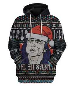 Ugly Oh Hi Santa Custom T-shirt - Hoodies Apparel HD-TT14111917 3D Custom Fleece Hoodies Hoodie S 