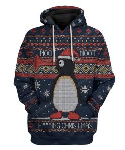 Ugly Penguin Custom T-shirt - Hoodies Apparel HD-TT13111915 3D Custom Fleece Hoodies Hoodie S 