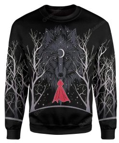Ugly Red Riding Hood Custom T-shirt - Hoodies Apparel HD-DT07111911 Ugly Christmas Sweater Long Sleeve S 