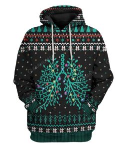 Ugly Respiratory Christmas Lights Custom T-Shirts Hoodies Apparel HD-TA2611197 3D Custom Fleece Hoodies Hoodie S 