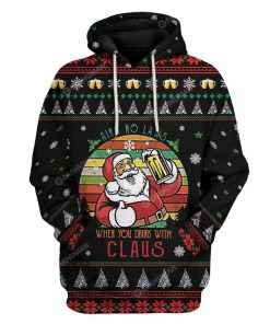 Ugly Santa Costum Hoodie-T-shirt Apparel HD-AT06111916 3D Custom Fleece Hoodies Hoodie S 