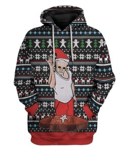 Ugly Santa Custom T-shirt - Hoodies Apparel HD-AT06111913 3D Custom Fleece Hoodies Hoodie S 