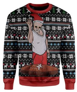Ugly Santa Custom T-shirt - Hoodies Apparel HD-AT06111913 Ugly Christmas Sweater Long Sleeve S 