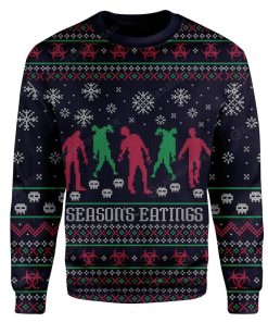 Ugly Season's Eatings Custom Sweater Apparel HD-TT14111912 Ugly Christmas Sweater Long Sleeve S 