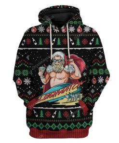 Ugly Sleighwatch Custom T-shirt - Hoodies Apparel HD-AT11111908 3D Custom Fleece Hoodies Hoodie S 