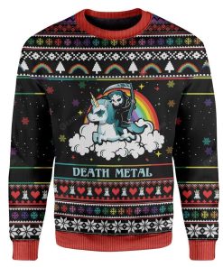Ugly Sweater Death Metal Sweater Apparel MS-QM28111911 Ugly Christmas Sweater Long Sleeve S 