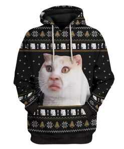 Ugly Terrifying Cat Custom T-Shirts Hoodies Apparel CT-AT1012194 3D Custom Fleece Hoodies Hoodie S 