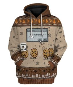 Ugly The End Is Near Delete Holiday Cookies Christmas Custom T-Shirts Hoodies Apparel HD-TA0212194 3D Custom Fleece Hoodies Hoodie S 