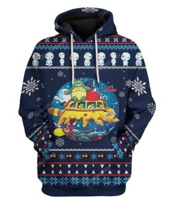 Ugly Totoro Custom T-shirt - Hoodies Apparel HD-TA06111904 3D Custom Fleece Hoodies Hoodie S 