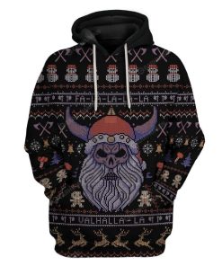 Ugly Viking Christmas Hoodie T-Shirts Apparel VK-AT0212196 3D Custom Fleece Hoodies Hoodie S 