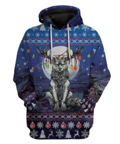 Ugly Wolf Custom T-shirt - Hoodies Apparel HD-TA15111918 3D Custom Fleece Hoodies Hoodie S 