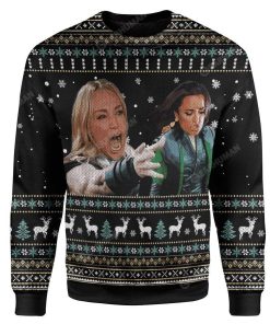 Ugly Woman Yelling At A Cat Custom Sweater Apparel HD-AT19111906 Ugly Christmas Sweater Long Sleeve S 