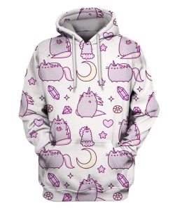 Unicorn Cat Pusheen Custom T-shirt - Hoodies Apparel UNI110157 3D Custom Fleece Hoodies Hoodie S 
