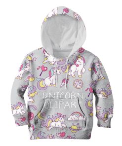 Unicorn Clipart Custom Hoodies T-shirt Apparel HD-UNI110114K kid 3D apparel Kid Hoodie S/6-8