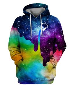 Unicorn Rainbow galaxy background Custom T-shirt - Hoodies Apparel UNI110158 3D Custom Fleece Hoodies Hoodie S 