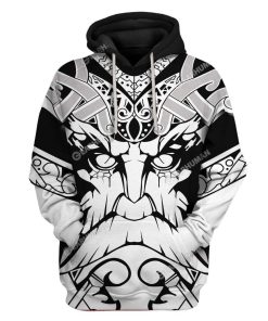 Viking T-Shirts Hoodies Apparel VK-QM0312191 3D Custom Fleece Hoodies Hoodie S 