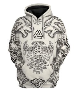 Viking T-Shirts Hoodies Apparel VK-QM0312193 3D Custom Fleece Hoodies Hoodie S 