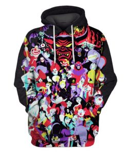 Villains in Disney cartoons Hoodies - T-Shirts Apparel MV110120 3D Custom Fleece Hoodies Hoodie S 