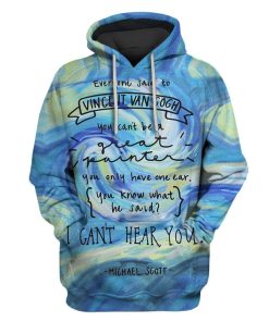 Vincent Van Gogh Custom T-shirt - Hoodies Apparel HD-GH110695 3D Custom Fleece Hoodies Hoodie S 
