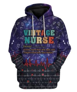 Vintage Nurse Custom T-Shirts Hoodies Apparel QT-DT0102205 3D Custom Fleece Hoodies Hoodie S 