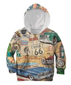 Vintage Vehicle Custom Hoodies T-shirt Apparel HD-VT0001K kid 3D apparel Kid Hoodie S/6-8