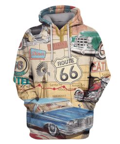 Vintage Vehicle Custom T-shirt - Hoodies Apparel HD-VT0001 3D Custom Fleece Hoodies Hoodie S 