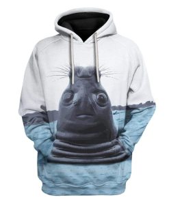 Weird Face Seal Custom T-Shirts Hoodies Apparel AN-TA1401202 3D Custom Fleece Hoodies Hoodie S 