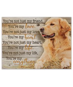 Gearhumans 3D Golden Retriever Youre My Everything Custom Canvas