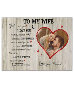 Gearhumans 3D To My Wife You Are The Best Thing Custom Photo Custom Name Canvas
