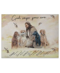 Gearhumans 3D God Say You Are Labrador Retriever Custom Canvas