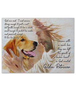 Gearhumans 3D Golden Retriever God Once Said Custom Canvas