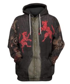 Will Scarlett prince of Thieves Custom T-shirt - Hoodies Apparel HD-GH20233 3D Custom Fleece Hoodies Hoodie S 