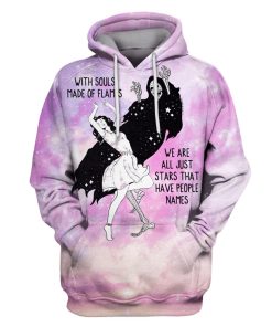 With souls made of flames, we are all just stars that have people names Custom T-shirt - Hoodies Apparel GH110243 3D Custom Fleece Hoodies Hoodie S