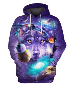 Wolf and Universe Custom T-shirt - Hoodies Apparel GH110401 3D Custom Fleece Hoodies Hoodie S 