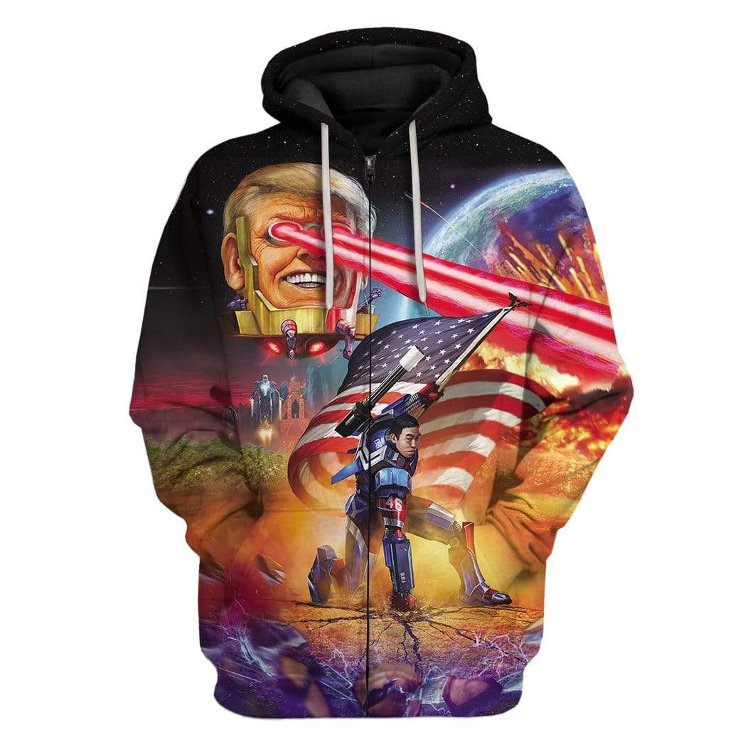 Gearhumans Yang Gang Custom T-Shirts Hoodies Apparel 4 Yang Gang Custom T-Shirts Hoodies Apparel PL-QM1912192 3D Custom Fleece Hoodies Zip Hoodie S