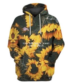 You Are Gold Baby Solid Gold Hoodies - T-Shirts Apparel HP110138 3D Custom Fleece Hoodies Hoodie S 