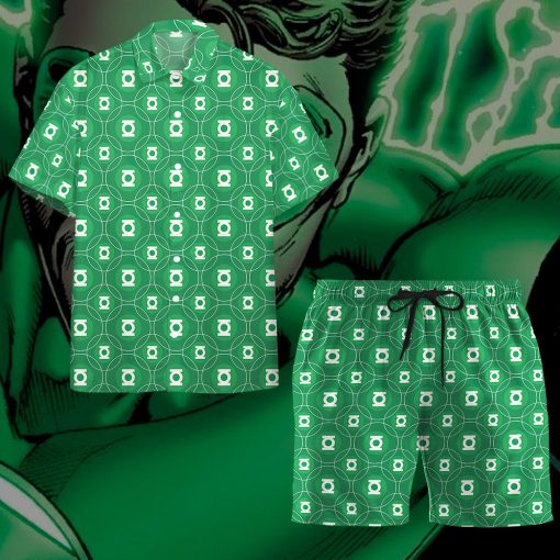 Gearhumans 3D Green Lantern Custom Hawaii Shirt 13 Gearhumans 3D Green Lantern Custom Hawaii Shirt - Image 13