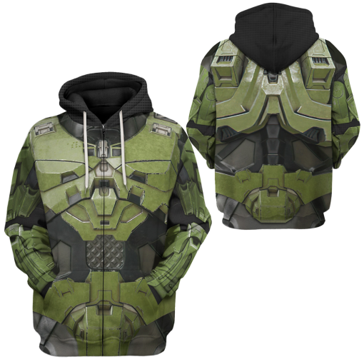 Gearhumans 3D Halo Infinite Masterchief Cosplay Custom Tshirt Hoodie Apparel - Image 8