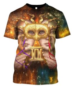 Zodiac Gemini Hoodies - T-Shirts Apparel ZOD110104 3D Custom Fleece Hoodies T-Shirt S