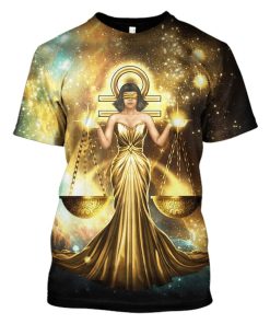 Zodiac Libra Hoodies - T-Shirts Apparel ZOD110119 3D Custom Fleece Hoodies T-Shirt S