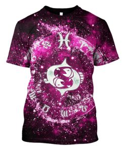 Zodiac Pisces Hoodies - T-Shirts Apparel ZOD110109 3D Custom Fleece Hoodies T-Shirt S