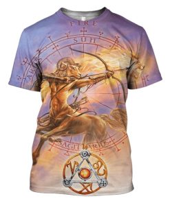 Zodiac Sagittarius Hoodies - T-Shirts Apparel ZOD110107 3D Custom Fleece Hoodies T-Shirt S