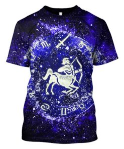 Zodiac Sagittarius Hoodies - T-Shirts Apparel ZOD110111 3D Custom Fleece Hoodies T-Shirt S