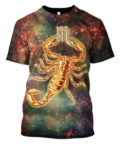 Zodiac Scorpius Hoodies - T-Shirts Apparel ZOD110117 3D Custom Fleece Hoodies T-Shirt S